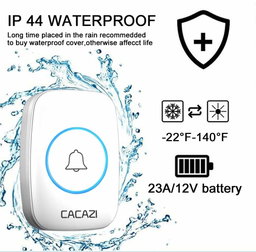 CACAZI Door Bell 300m White