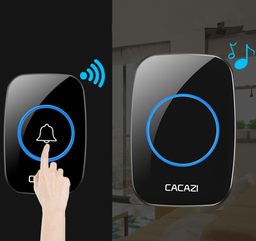 CACAZI Door Bell 300m Black
