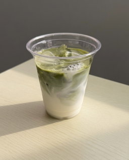 iced genmaicha latte