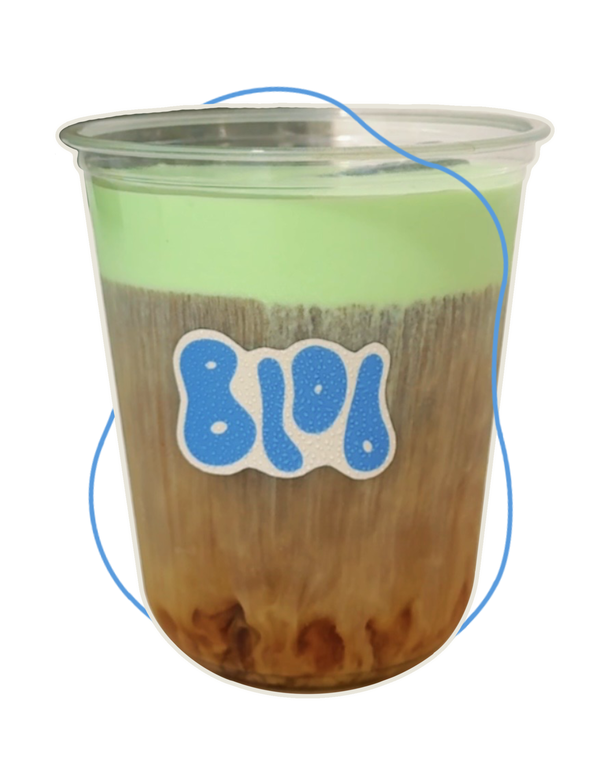 pandan cold foam cold brew