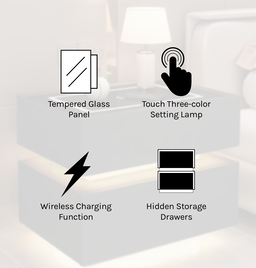 10700073 - RAITO SMART BEDSIDE TABLE