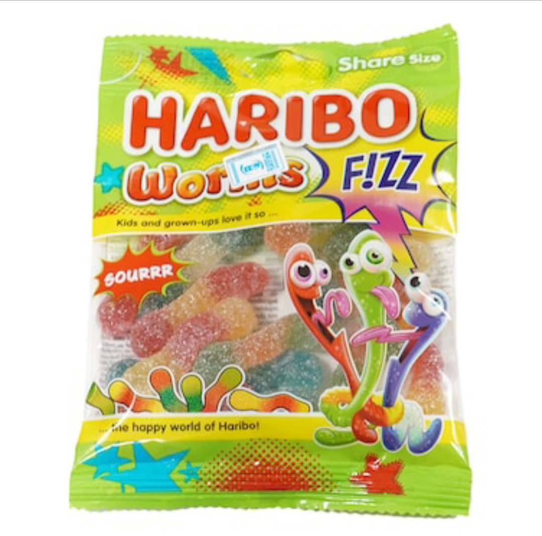 Haribo worms fizz 70g