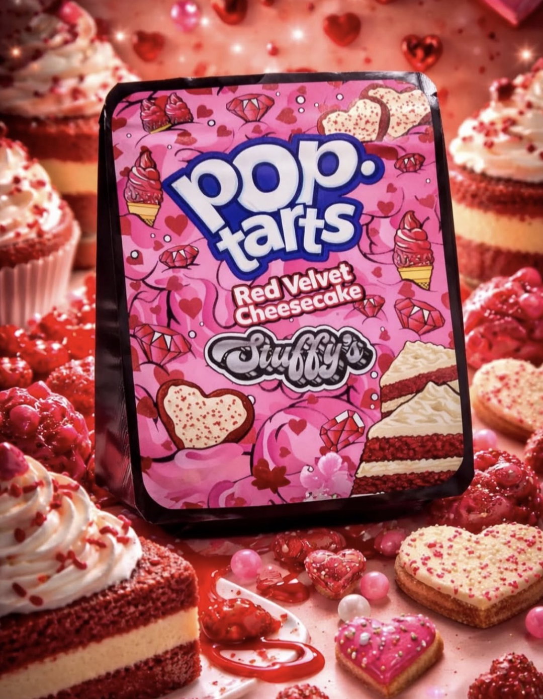 Pop Tarts Red Velvet Cheesecake