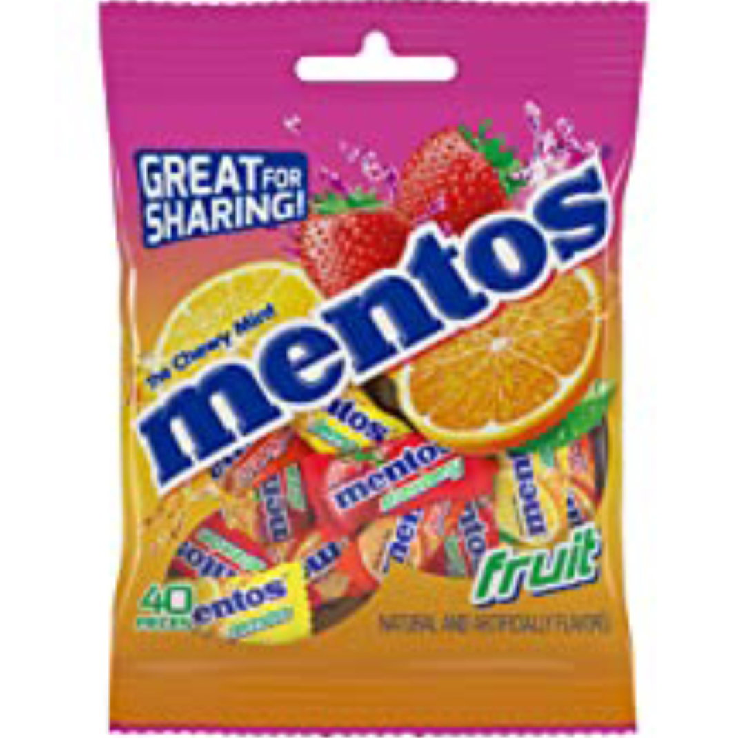Mentos bag fruit 135g