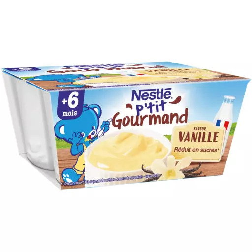 Nestlé P'tit Gourmand Vanille, Dès 6 mois_0