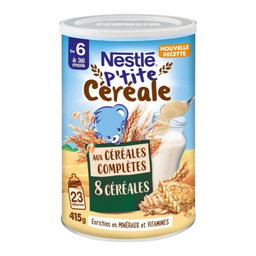 Nestlé P'tite Céréale - Céréales complètes 8 céréales, de 6 à 36 mois