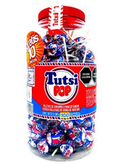 PALETA CHUPA POP TUTSI VIT C/100 PZS