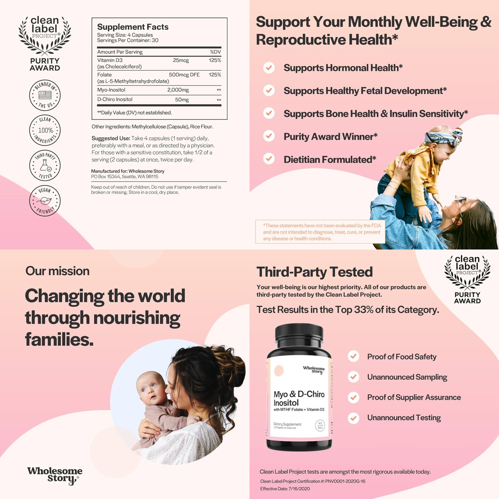 Wholesome Story myo inositol with folate + vitamin D3_1