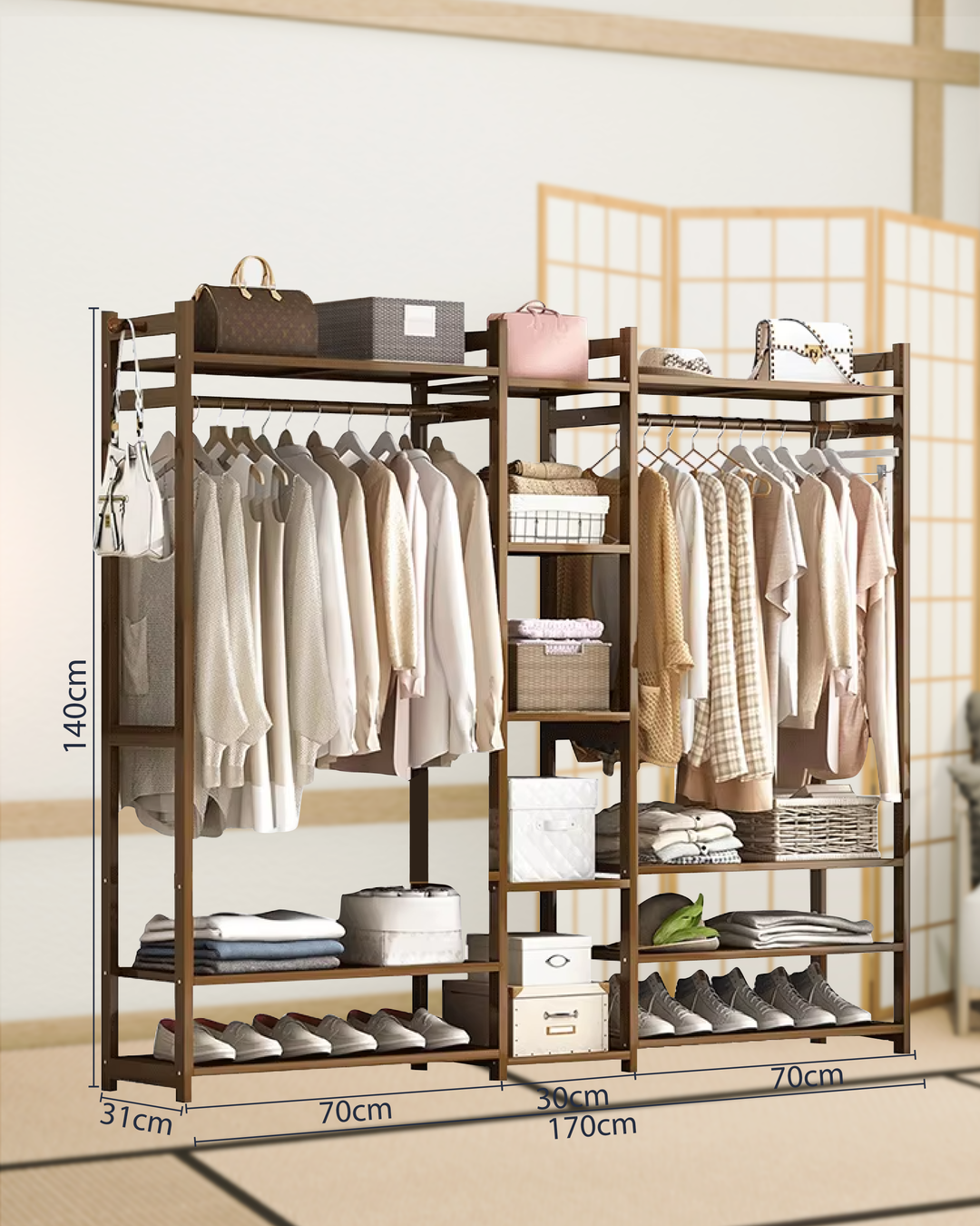 10700044 - BAMBOO CLOTHING RACK 