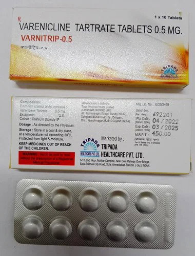 Vareniciline Tartrate 0.5Mg Tablet 0.5Mg Tablet_0