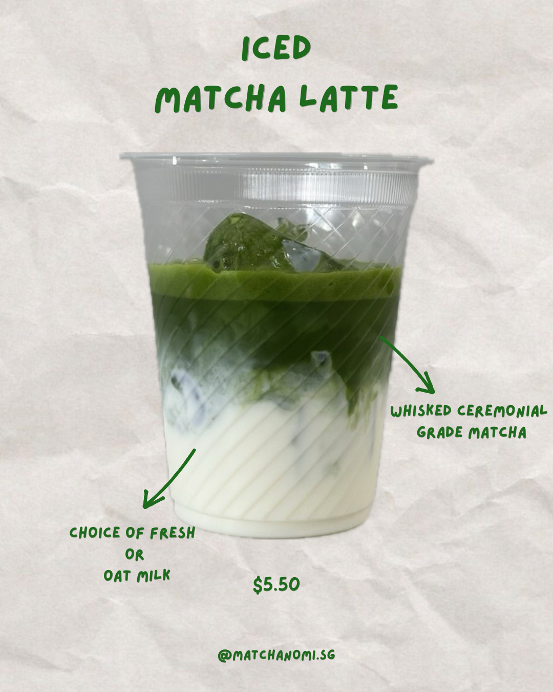 iced matcha latte