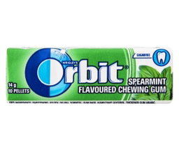 Orbit spearmint sugarfree chewing gum 14g