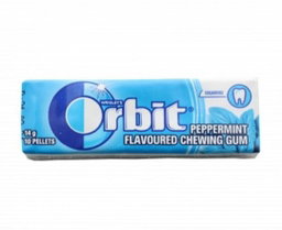 Orbit peppermint sugarfree chewing gum 14g