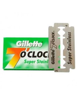 Gillette 7 o'clock  stainless steel blades 5pc