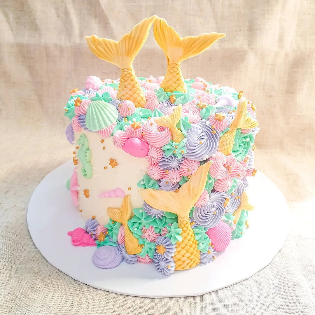 Pastel Ocean Cake