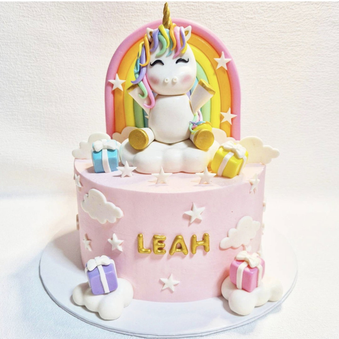Rainbow Unicorn Cake