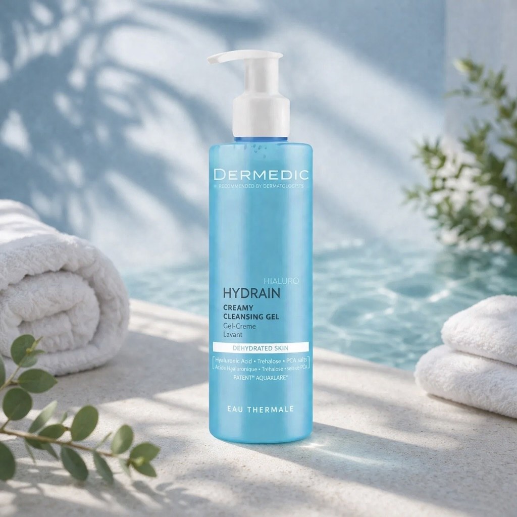 DERMEDIC HYDRAIN3 HIALURO CLEANSING GEL - 200ML | ديرمديك غسول جل للبشرة الجافة و الحساسة - 200 مل_1