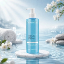 DERMEDIC HYDRAIN3 HIALURO CLEANSING GEL - 200ML | ديرمديك غسول جل للبشرة الجافة و الحساسة - 200 مل