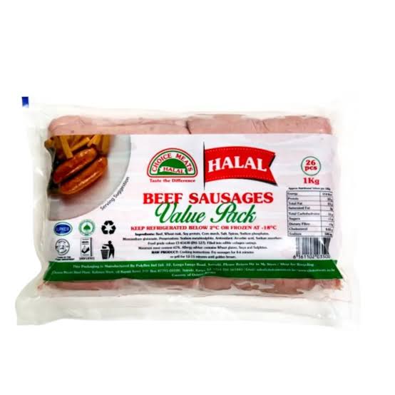 Choice meats beef sausages 1kg