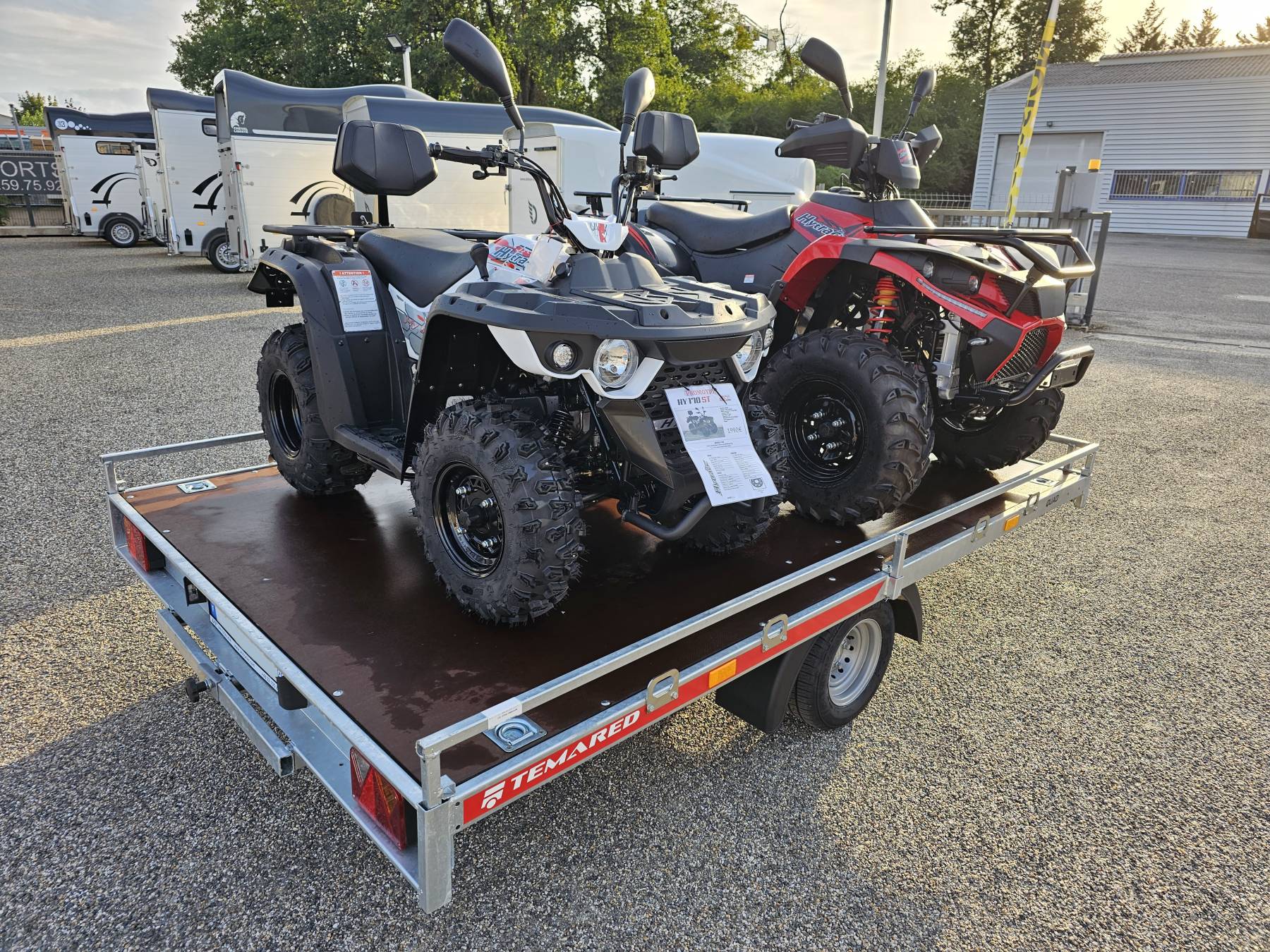 Remolque de plataforma para motos y quads Temared Quad 2 3020C – 1,3 t_3