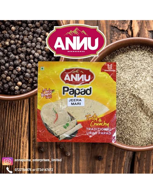 Annu mini papad single mari 250g