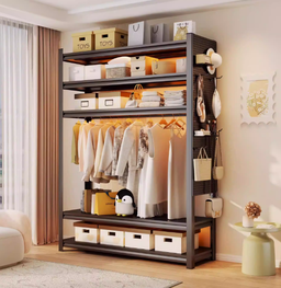 10700017 - 8OCM CLOTHING WARDROBE (BLACK)