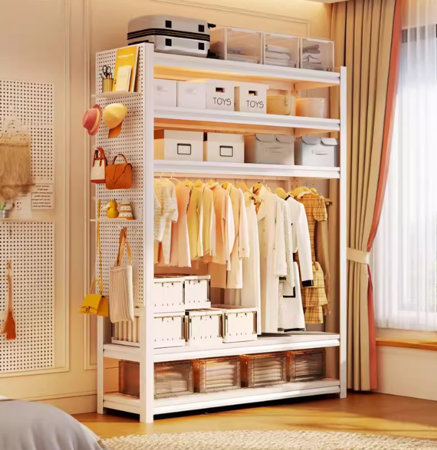 10700019 - 8OCM CLOTHING WARDROBE (WHITE)