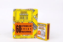 Rhino kubwa matchbox - Pack of 10 matchboxes