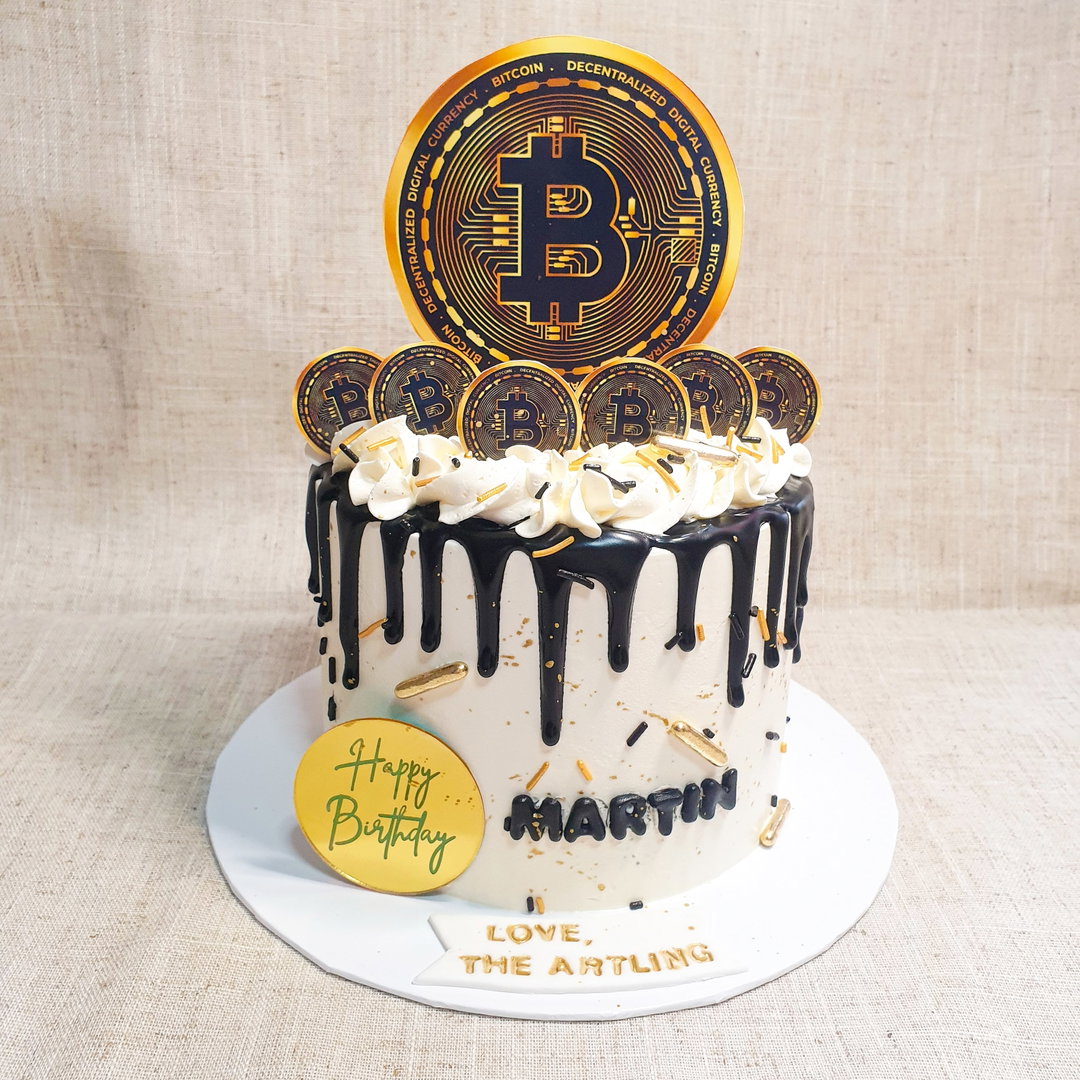 Bitcoin Celebration Cake