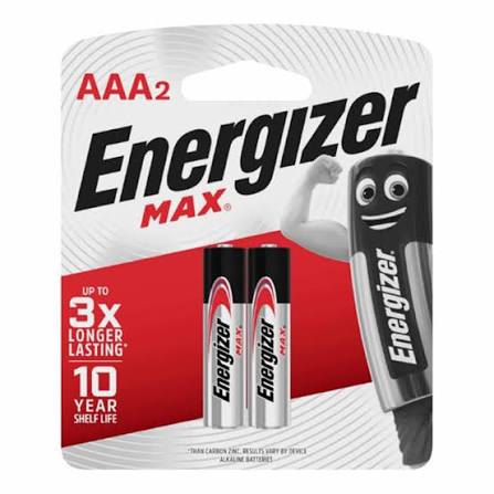 Energizer max AAA 2'S