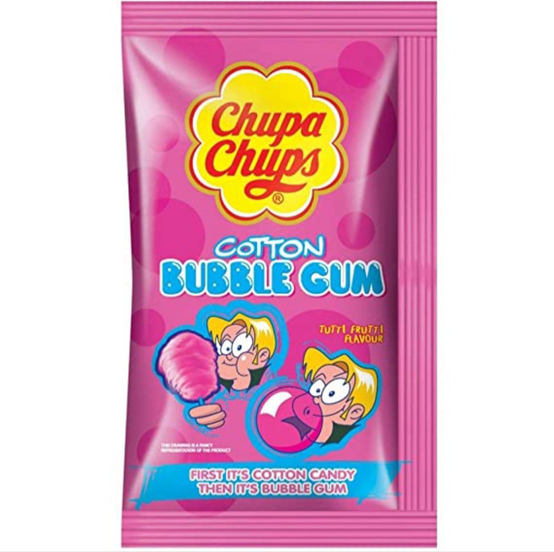 Chupa chups cotton bubblegum 11g
