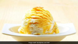 Vanilla mango ice cream cup 100ml