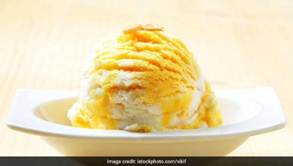 Vanilla mango ice cream cup 100ml