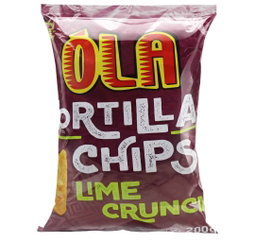Ola tortilla chips lime crunch 200g