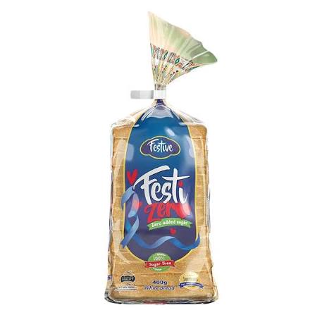 Festive zero sugar free white bread 400g