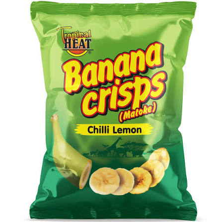 Tropical heat banana crisps salted 200g