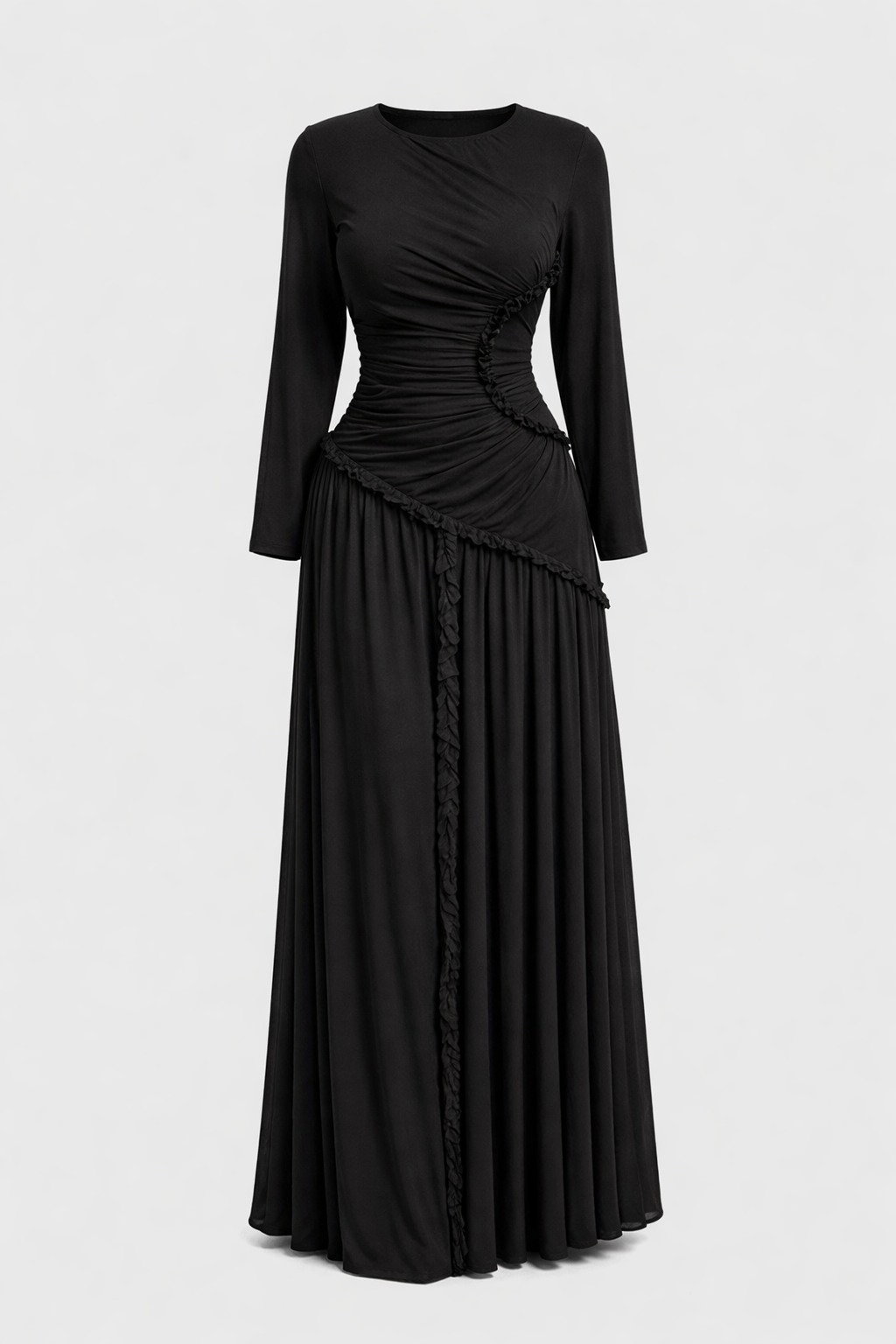 Sculpted Grace Maxi Dress