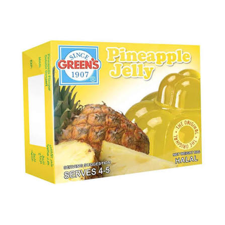 Greens pineapple jelly 80g (serves 4-5)