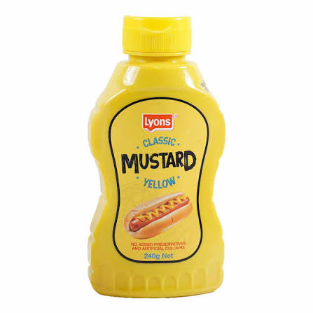 Lyons yellow mustard 240g