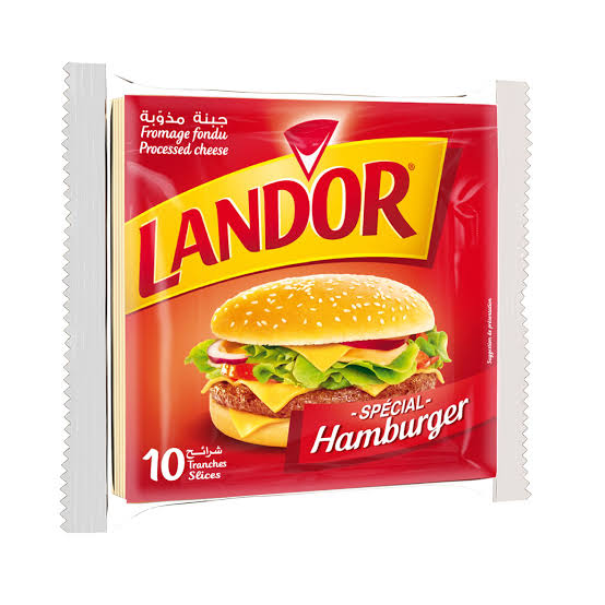 Landor burger slice cheese 10's