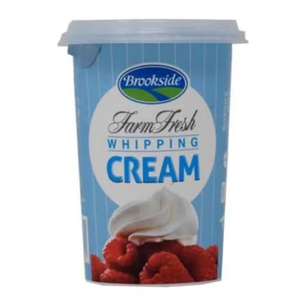 Brookside whipping cream cup 400ml