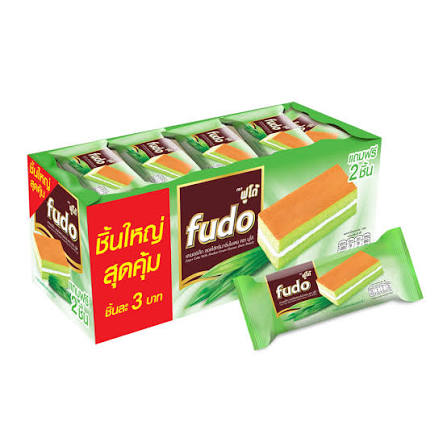 Fudo pandan cream layer cake 14g*24pc_0