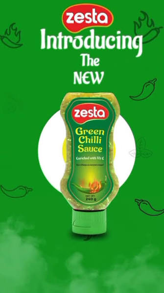 Zesta green chili sauce 375g