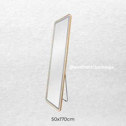 Aesthetic Gold Glow LED mirror 