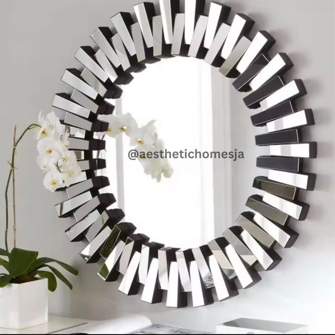 Aesthetic Eclipse Sunburst Circle Mirror (90x90cm) – _0