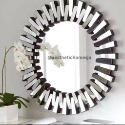 Aesthetic Eclipse Sunburst Circle Mirror (90x90cm) – 
