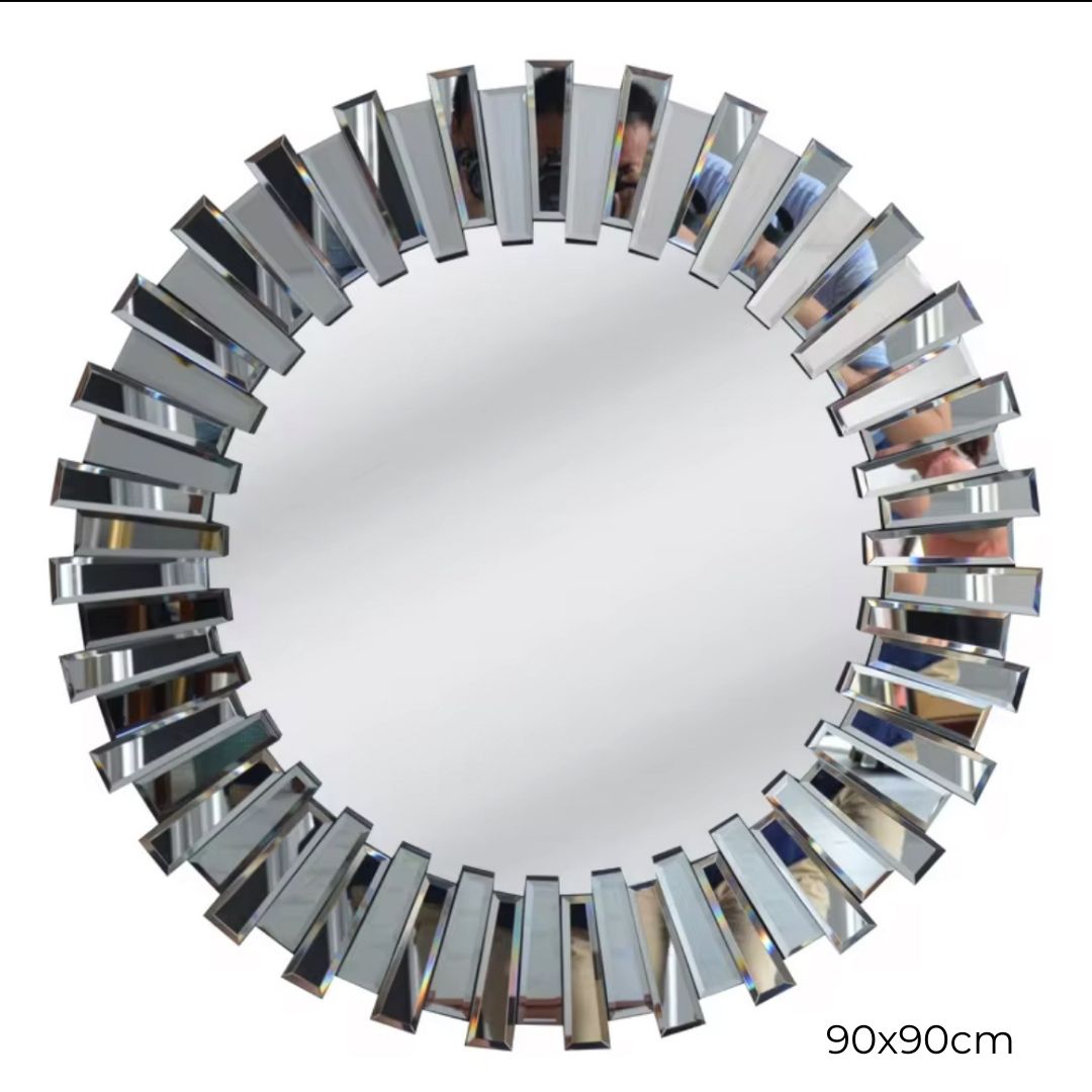 Aesthetic Eclipse Sunburst Circle Mirror (90x90cm) – _1