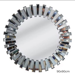 Aesthetic Eclipse Sunburst Circle Mirror (90x90cm) – 