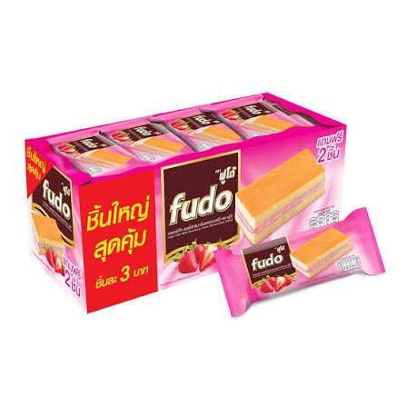 Fudo strawberry cream layer cake 14g*24pc_0