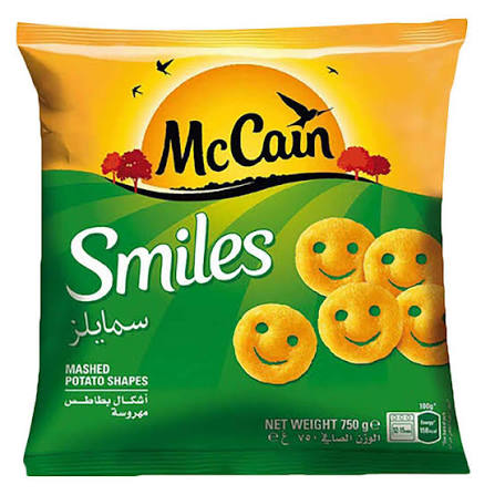 Mccain potato smiles 750g